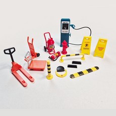 자동차 도로 안전 교통 소방 미니어처 장난감 미니카 놀이 공사 인테리어, C 충전소