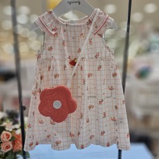 [아가방 원피스] 올리레드꽃원피스(가방) S3 심플 유아 아동 시원한