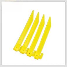 강화된 나선형 플라스틱 텐트 말뚝 KEUMER 야외 캠핑 방풍 로프 액세서리 T자형 지면 고정 로프, 01 직삽 T형 (4개/세트)