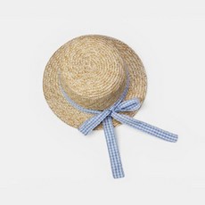 키들리KC 체크타이라피아햇<br><레드/블루/연핑크><br>*FREE(48~52)*