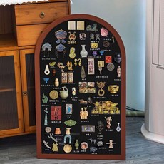 여행마그넷보드 아치 액자 칠판 벽걸이 냉장고 기념 아치형, 반원형 3cm