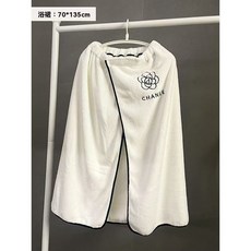 浴裙四件套 新款ins風山茶花浴巾女家用 浴裙 幹髮帽 毛巾 幹髮帽 浴帽 浴袍 洗澡浴裙三件套可穿可裹, 山茶花 浴裙