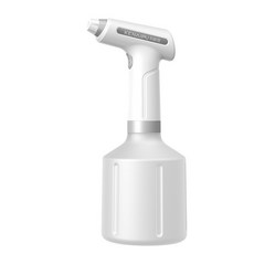 KENAIPU電動噴霧器 900ml大容量 雙重啟動模式 USB充電 可調節噴嘴, 白色, 1個