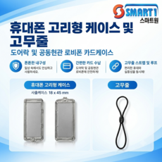 [스마트원] 미니카드 케이스 / 고무줄 / RF카드 태그, 10개, 케이스만