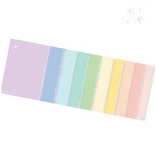 파스텔 색상 종이 메모지 학습 필기 노트 정리 사무 문구 학생 공부 독서 독학, 1개, 상세페이지 참조