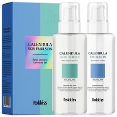 록키스 카렌듈라 스킨 토너 150ml + 에멀전 150ml 세트, 1세트
