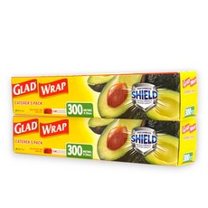 Glad 佳能 PE 保鮮膜 300公尺X33公分X2入, 1套, 600m