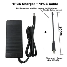 42V 2A 리튬 배터리 충전기 36V 10S 10AH XLRM DC 8MM 변환 헤드, 04 EU, 02 DC 8MM