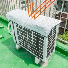 에어컨실외기커버 덮개 가림막 실외기보호 에너지절약, 실외기 커버 벽걸이형 65x50
