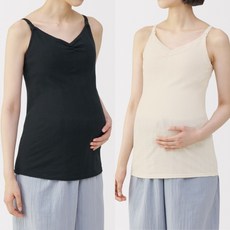 무인양품 임부 코튼 혼방 메쉬 수유 브라 캐미솔 76687108