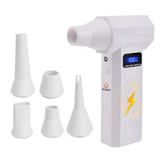 P70 4단계 터보 제트 블로워 무선 에어건 초고속 130 000RPM LED 조명 & 배터리 잔량 표시 휴대용 포켓 사이즈 캠핑/자동차 세차/청소용, AC2506B70
