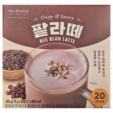 노브랜드 팥라떼 360g, 1개, 20개입, 18g