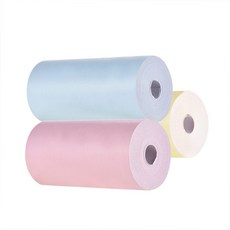 PeriPage A6 포켓 열전사 프린터용 컬러 감열지 롤 지폐 영수증 인화지 투명 3 57x30mm