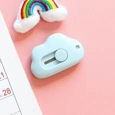 귀여운 미니 작은 주머니 크기의 공예 포장 상자 종이 봉투 커터 유틸리티 나이프 편지 오프너 학생 미술, 1개, 01 CHINA, 2. B
