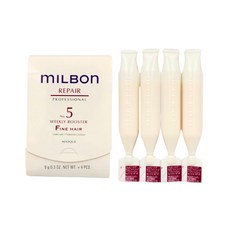 MILBON 哥德式 潤活 護髮 5F劑 細軟髮適用 髮膜, 1個, 36ml
