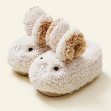 달콩슈 아동용 털 실내화 슬리퍼 토끼 방한 신발 DSF271