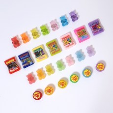 [당일출고]곰젤리 캔디 봉지 귀여운 마그넷 세트 네오디움 자석 냉장고자석 데코자석, 1.곰젤리 세트