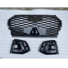 전면 스포츠 육각 메시 벌집 커버 RSQ5 스타일 아우디 Q5 SQ5 21-23 호환, 삼