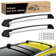 Nilight 쉐보레 타호 서버번 GMC 유콘 캐딜락 에스컬레이드 2021 22 23 2024와 호환되는 루프 랙 크로스 바 화물 캐리어 수하물 박스 카약 텐트 스노우보드용