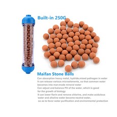 T33 하우징 DIY 필 쉘 필터 카트리지 알칼리성 볼/메이팬 스톤/활성탄/수지/KDF 수족관 정수기, 1 건, Purple