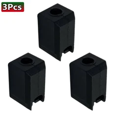 Bambu X1 Hotend Extruder 가열 블록 용 실리콘 양말 p1s 검정색 커버 고온 케이스, 01 3Pcs