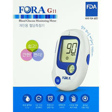 포라(FORA) G11 개인용 혈당측정기, 1세트, TD-4230