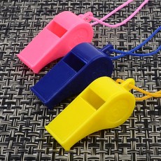 플라스틱 호루라기 휘슬 3개 세트 호루라기 호각 휘슬 호신용호루라기 응원도구 위험경보기, 색상, 1개