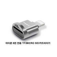 애니포트 아이폰 8핀 OTG SD / TF 카드리더기, AP-ICR10, 혼합색상, 1개