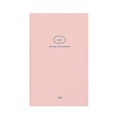인디고 자문자답 오늘기분 한 문장 일기 6개월용 + 데코스티커 세트, 고마워 핑크, 1세트