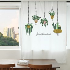 빛차단 암막커튼 S19 스칸디나비안 XL 140X230cm 디지털프린팅 긴창커튼 현관 가리개 베란다 가림막