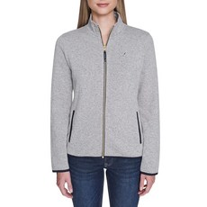 Nautica 여성용 모크넥 집업 플리스 재킷 Night Sky XS