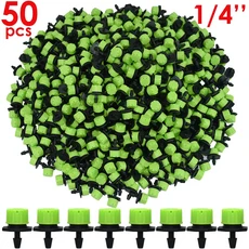 SPRYCLE 50-200X 정원 1/4 인치 C 형 후크 지지대 홀더 스테이크 스템 맞춤 4/7mm 급수 물방울 관개 온실, 04 SPL11-003-50PCS