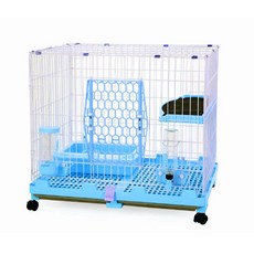 優旺寵物 ACEPET 皇冠貓籠 雙層歐式豪華設計 附全配件及跳板 台灣製造, 藍色, 1個
