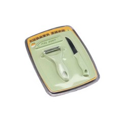 FSL SUIT 不鏽鋼套裝 廚房多功能刀具組合, 1套, 砧板、水果刀、削皮刀