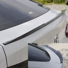 [주주파츠몰] BMW X4M 1세대 스포일러 블랙 카본 보급형 커버 호환 용품, 2.스포일러(카본)