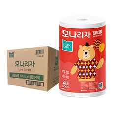 녹스 점보롤 화장지 300M 모나리자, 1cm, 1개, 1롤