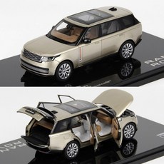 LCD 랜드로버 레인지로버 SV 롱휠베이스 모형 자동차 프라모델 다이캐스트 1:43, 골드