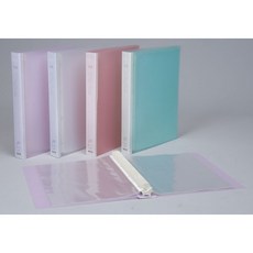 新德牌 30孔柔彩活頁檔案夾 (PP材質) A4規格 - 文件整理好幫手, 粉綠, 1個