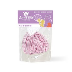 森林麵食 森林寶寶麵 無鹽嬰兒麵條 星星造型蔬果麵條 副食品 森森星球, 1個, 紫心番薯-袋裝 / 6044