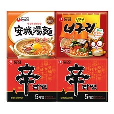 농심 신라면10봉+너구리5봉+안성탕면5봉 20개