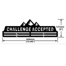 행거 옷걸이 메달 거치대 메달걸이 마라톤 진열 보관대 스포츠 디스플레이 경기, 3_도전, 1개