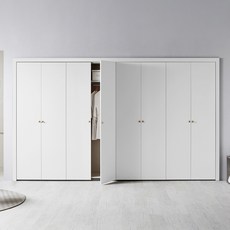 보루네오 피아 붙박이장 맞춤가구 여닫이 330cm 11저, 화이트 330cm
