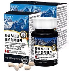 본트비 파워 부스터 페루 블랙마카, 90정, 3개