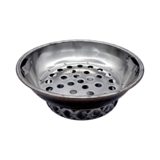 능산로스타 감미참숯 스텐 원형 84번 숯통(260 x 90) 업소용 캠핑 불안나 화로 숯그릇 재받이, 1개