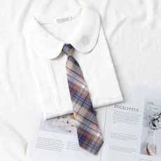 學生領帶 學生制服配飾領結 日系格子襯衫配飾 制服小物 男女適用 校服穿搭必備 質感領帶 #A4946海鹽咖啡 #默認尺寸