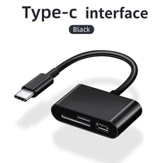 124개 3-In-1 다기능 Type-C-SD 카드 및 TF 카메라 어댑터 리더기 USB 보안 키 지원, 11 3in1 Black2