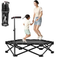 106cm 150kg 트램폴린 실내용 접이식 대형 저소음 설계 어린이 성인 겸용, 상세페이지 참조