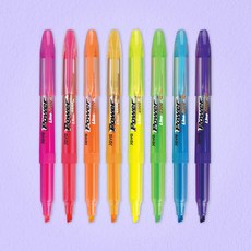 JAVA 자바 파워라인 오리지널 형광펜 사무용 학생용 사각닙 형광펜 1자루, 오렌지