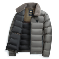 HULULU 남성 겨울 퍼카라 숏패딩 보온 방한 데일리 아우터