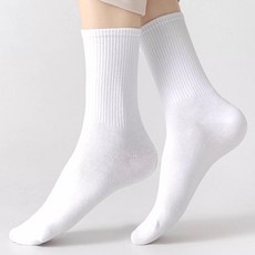 프리미엄 무지 중목 스포츠 커버 양말 12켤례